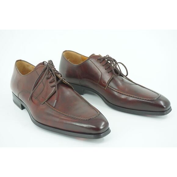 Magnanni Waro Apron Toe Oxford Derby Dress Shoes Size 8 Brown $395 main image 11